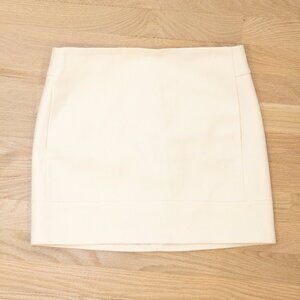 Jcrew cream wool mini skirt, size 2